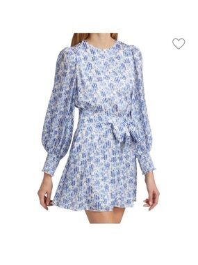 NWT ALICE + OLIVIA Molli Floral Tie Waist Wrap Dress size 10